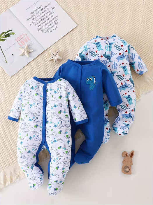 Body para bebé, Body con pies 100% para otoño e invierno para niños