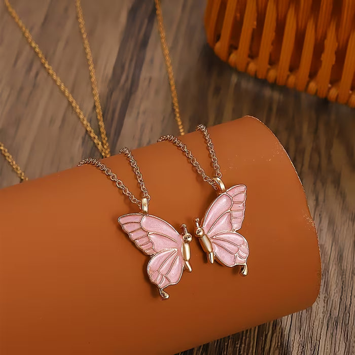 Collar de Mariposa Doble