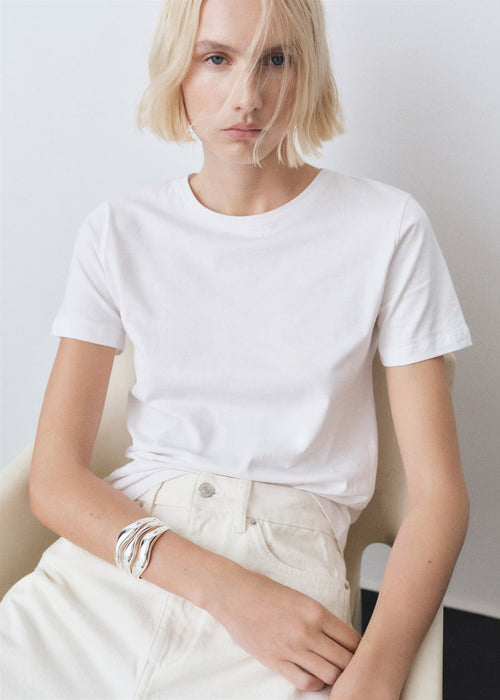 MANGO Camiseta de algodón de manga corta