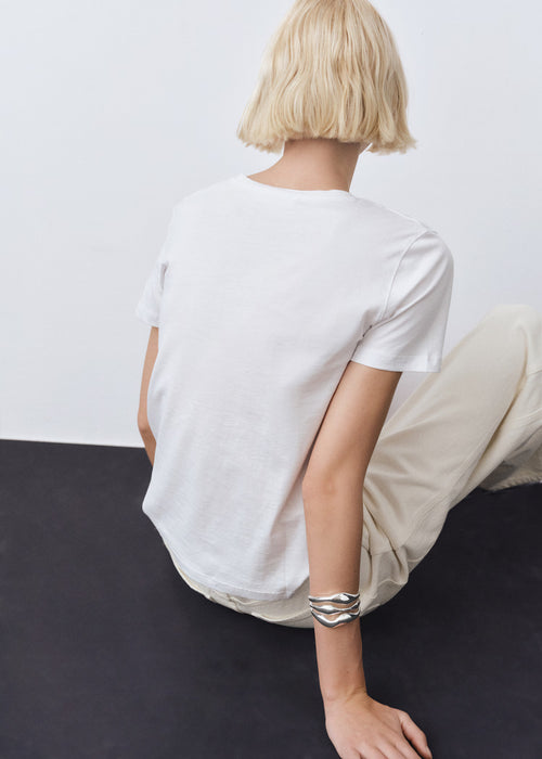 MANGO Camiseta de algodón de manga corta