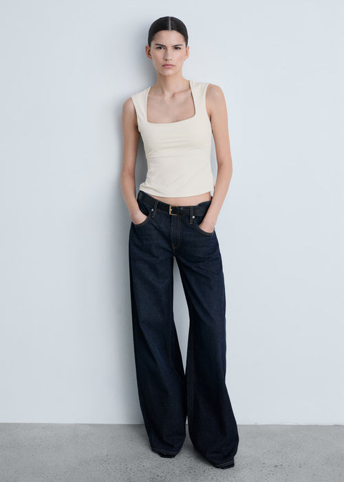 Top tirantes escote cuadrado