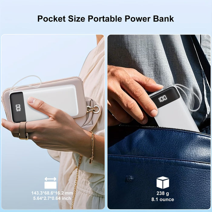 Batería externa de gran capacidad con pantalla LED, OSAIV 20000mAh, carga rápida de 20W