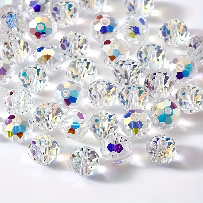 600 piezas de Cuentas sueltas austriacas con agujeros para pulseras, pendientes y collares
