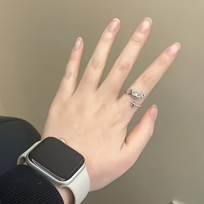 1 Anillo Elegante Inspirado en Stitch - Temática Animal Vintage
