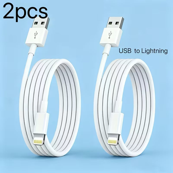 Paquete de 2 cables USB a Lightning, compatibles con iPhone