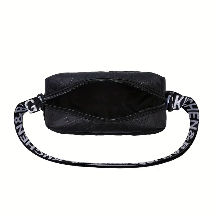 Bolso bandolera unisex con logo de mariposa de moda alta, bolso mensajero casual