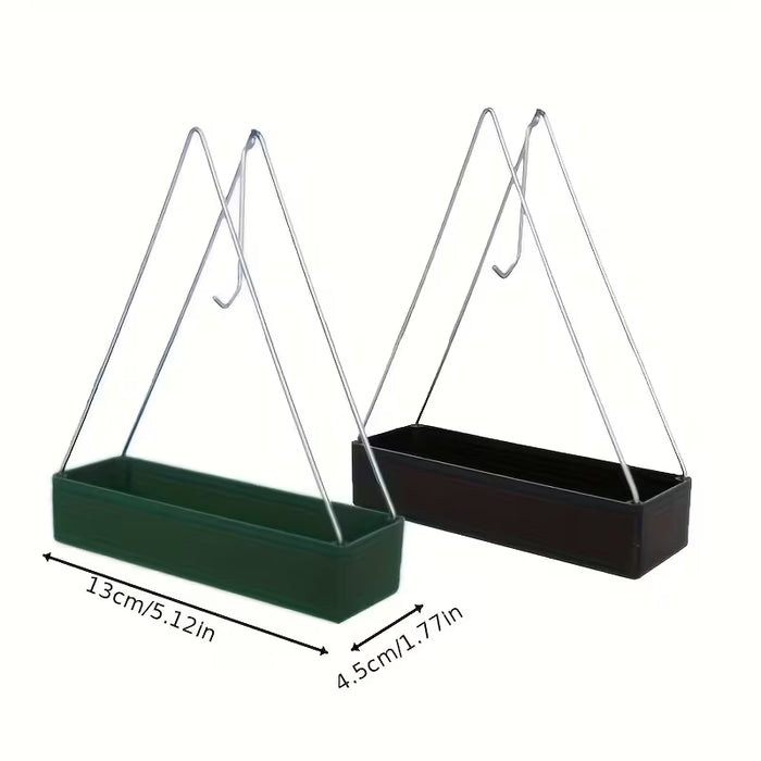 3 soportes para espirales antimosquitos hechos de hierro triangular y conectores de plástico