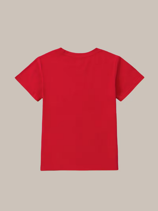 Camiseta de Manga Corta Estampada para Niñas de Verano
