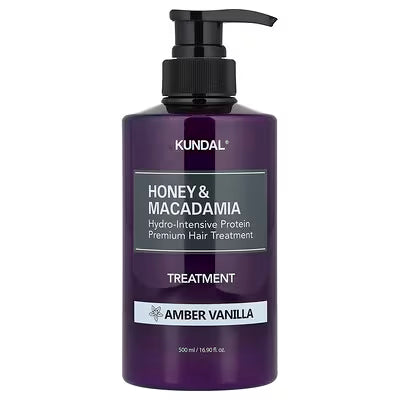 Kundal Tratamiento Capilar Honey & Macadamia aroma Vainilla ámbar, 500 ml