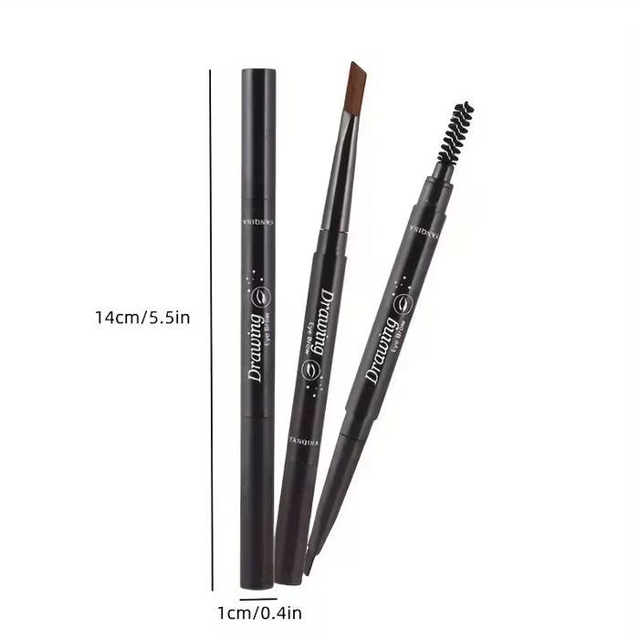 Drawing Cepillo de doble cabeza para cejas 2 en 1
