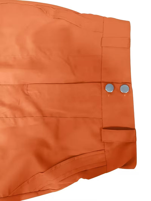 Falda de Color Sólido elegante para mujer
