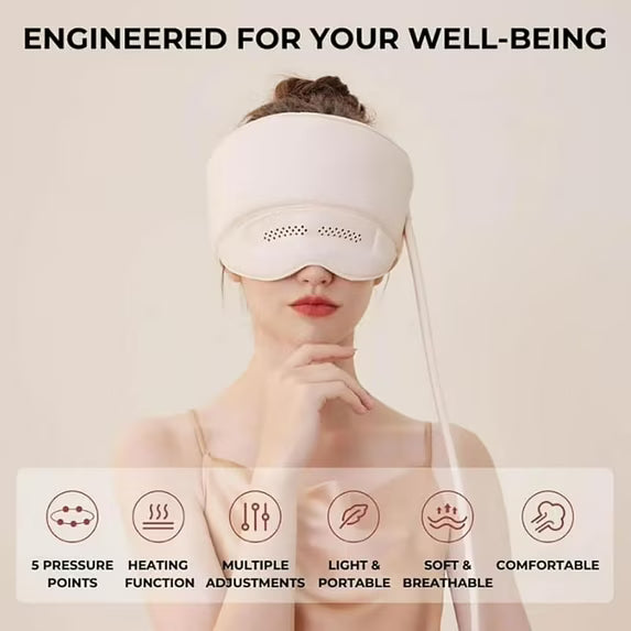 Gorro masajeador eléctrico para aliviar la migraña