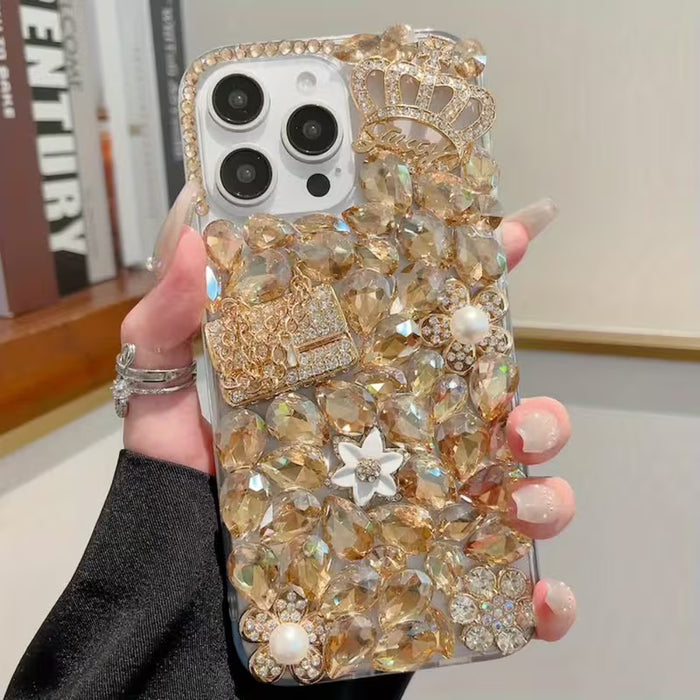 Estuche de Lujo para iPhone 16 Pro Max con Corona Real