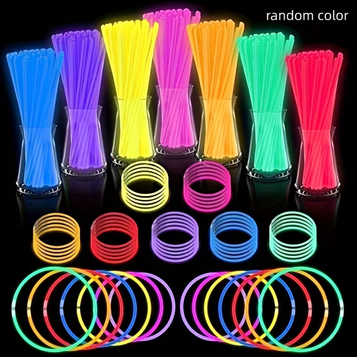90 Pcs de Pulseras de Barras Luminosas con Conectores de Pulsera
