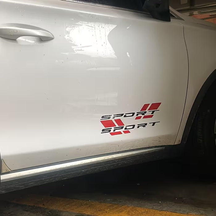 1 pieza de Calcomanía Deportiva para Coche - Añade Estilo a Tu Vehículo con estas Insignias de Maletero