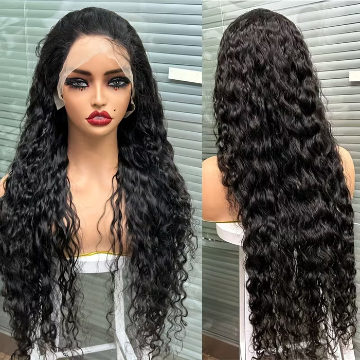 Peluca frontal de encaje con ondas de agua 28inch