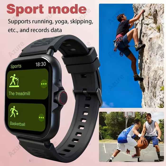 Reloj Inteligente Deportivo Unisex, con Pantalla Táctil Completa