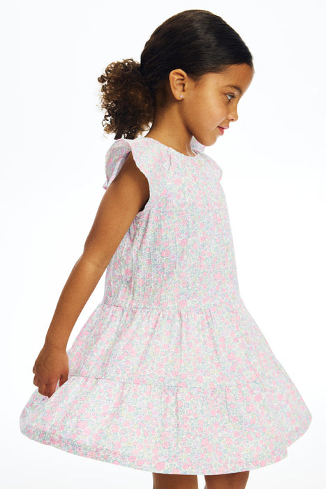 H&M Vestido de seersucker con volantes