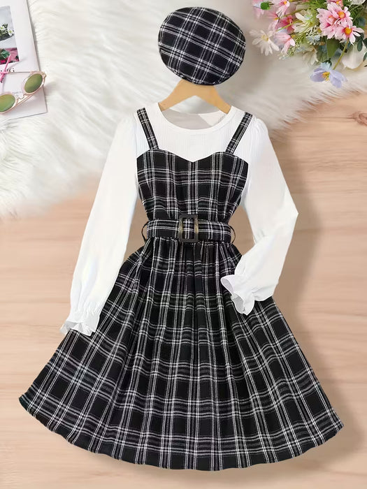 Conjunto de Vestido Elegante para Niña con Estilo Encantador