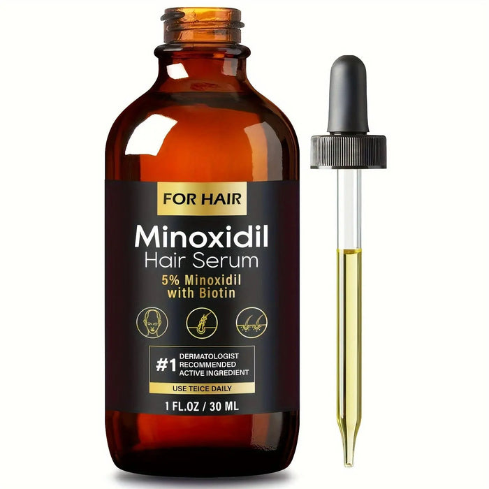 SHEIN Aceite de crecimiento del cabello de minoxidil al 5% para hombres y mujeres