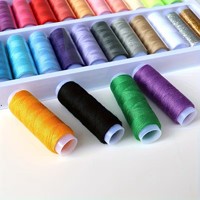 39 Colores de Hilo de Coser, Cupones de Hilos Pequeños de Poliéster