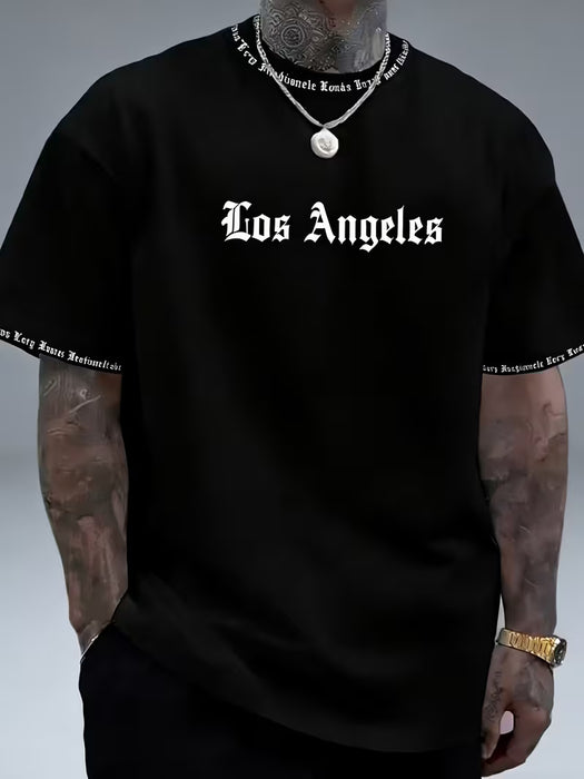 Camiseta gráfica de Los Ángeles para hombre de talla grande