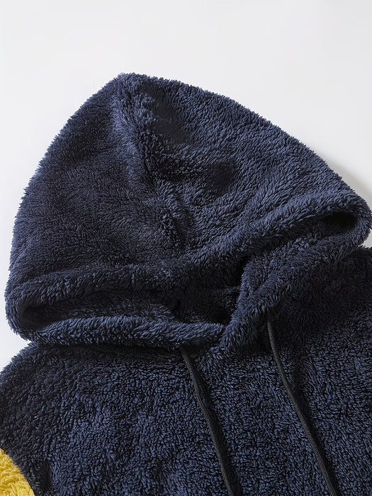 Sudadera casual para hombre, elegante y clásica, con un diseño único de bloques de color