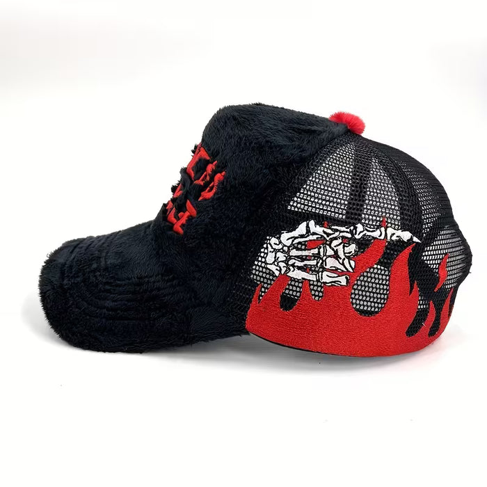 Gorra de Camionero de Terciopelo Suave