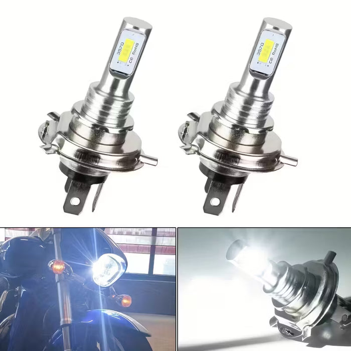 2pcs Bombillas LED Azul Hielo 8000K para Faros de Luz Alta y Baja Antiniebla