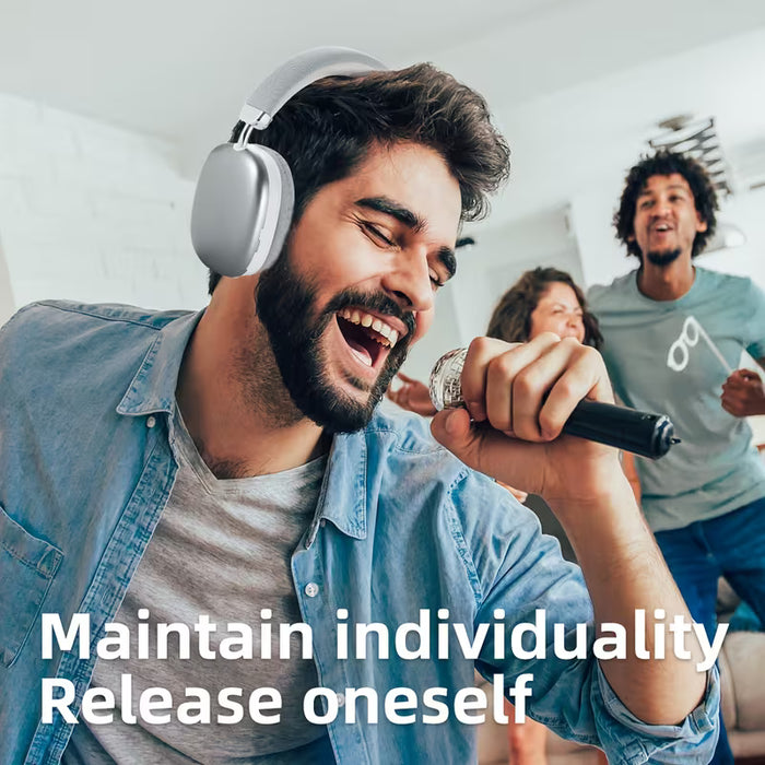Auriculares Inalámbricos con Sonido Envolvente y Micrófono Incorporado, con 40 Horas de Duración