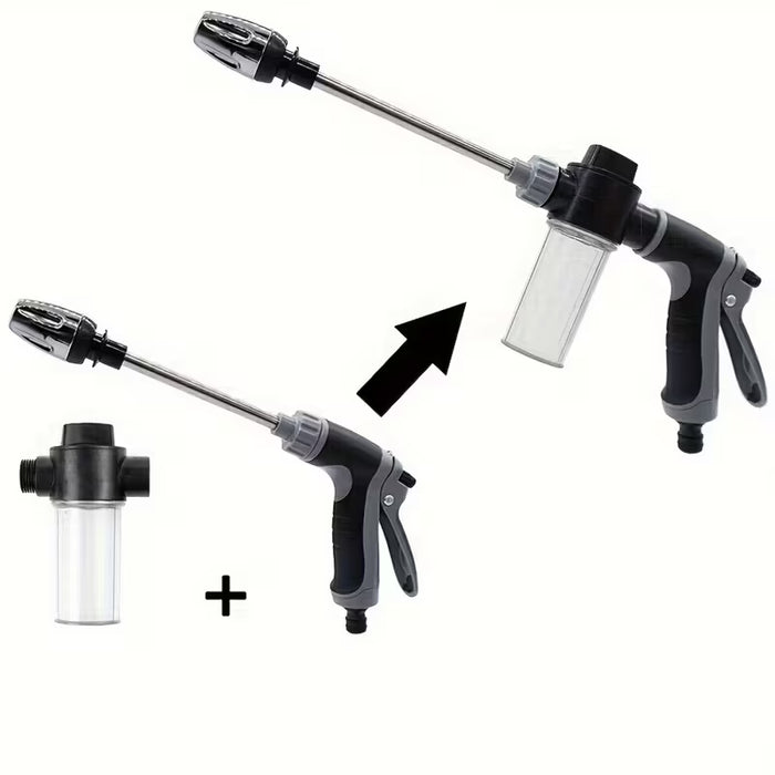 1pc Pistola de Espuma para Lavado de Autos a Alta Presión con Mango Largo y Boquilla Ajustable