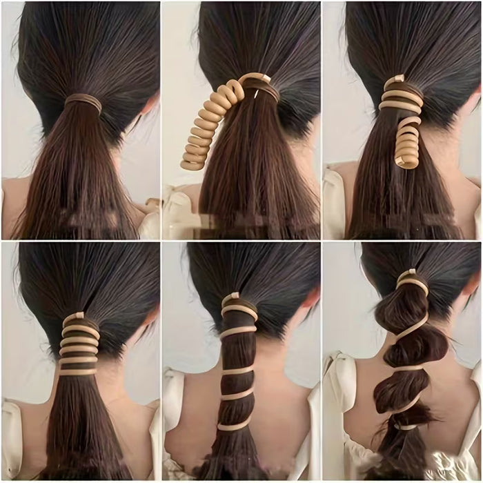 Cuerda para el Cabello Trenzada Minimalista con Burbuja para Mujeres