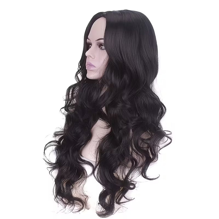 Peluca Larga para Mujer, Postizo Sintético Esponjoso con Capas, Suave 26inch