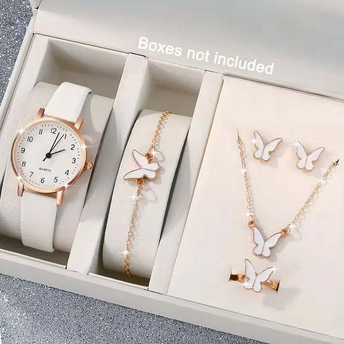 Set de 6 relojes de cuarzo de moda, innovaciones vanguardistas para el Día de San Valentín