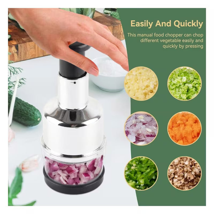 Picador de alimentos manual - Cortador de verduras y picador de cebolla