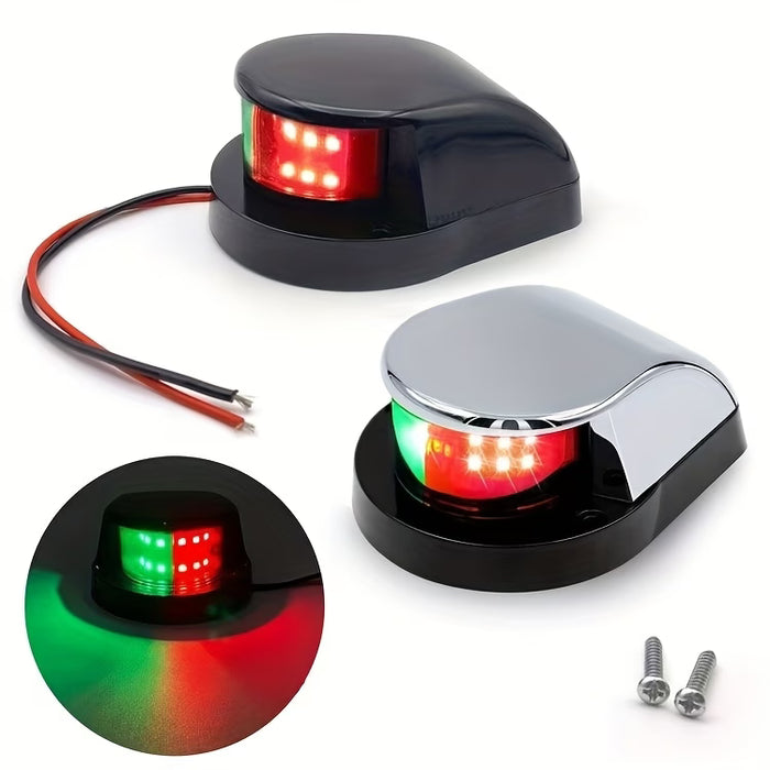 Luz de navegación LED para barco de 12V - Luz de señal de piloto monocromática con ángulo de visión de 225°