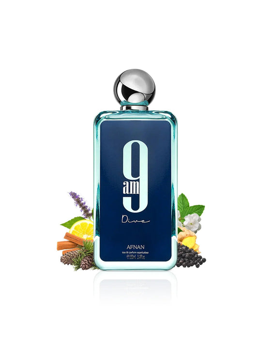 9 AM Dive de Afnan para unisex - Eau de Parfum - 100 ml - Quierox - Tienda Online