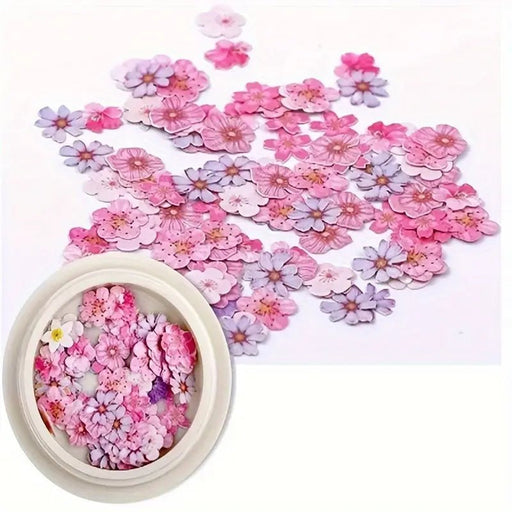 9 cajas de flores de uñas de pulpa de madera ultra delgadas, parches de colores mezclados - Quierox - Tienda Online