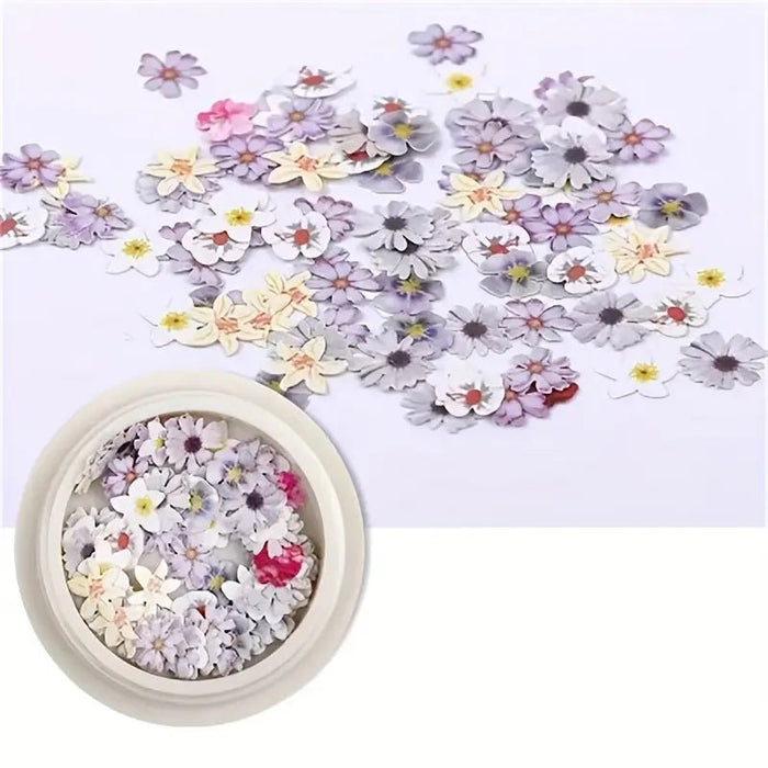 9 cajas de flores de uñas de pulpa de madera ultra delgadas, parches de colores mezclados - Quierox - Tienda Online