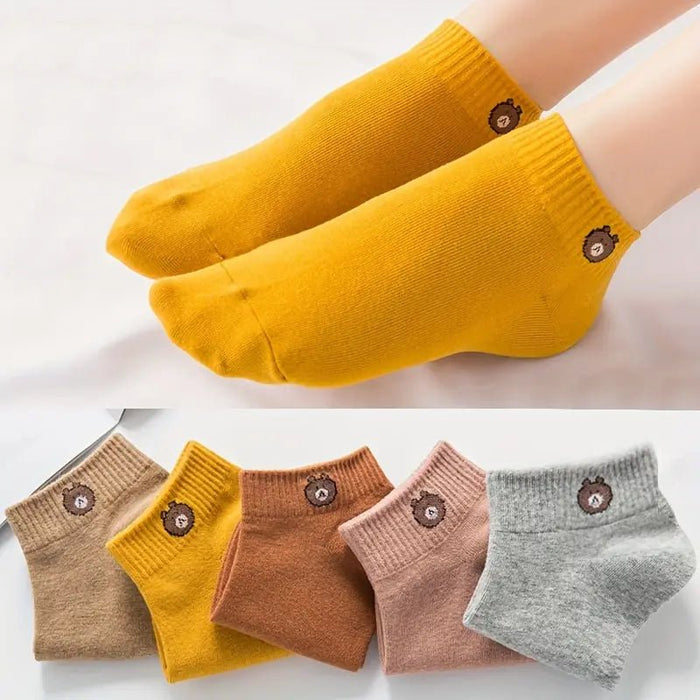 9 Pares de Calcetines de Osito de Dibujos Animados - Quierox - Tienda Online