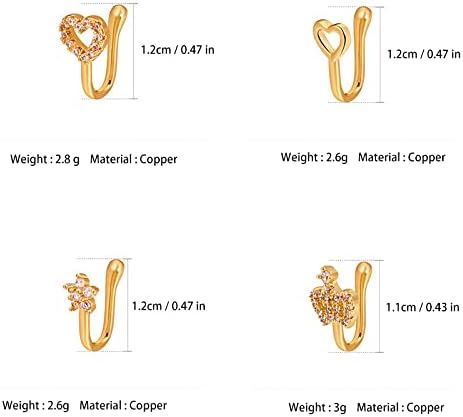 9 Piezas de Anillos de Nariz Falsos - Quierox - Tienda Online