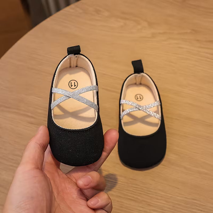 Zapatos Infantiles para Niños Pequeños con Brillo Elásticos