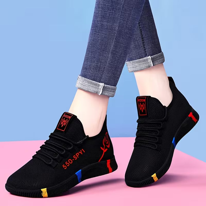 Zapatillas de Mujer con Estampado de Rosas