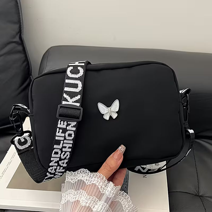 Bolso Cuadrado Neutro, Bolso de Hombro Versátil y Moderno para Mujer