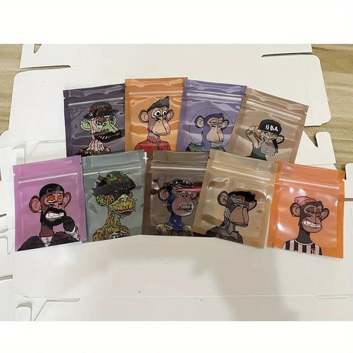 91 Bolsas de plástico con cierre de cremallera con patrón de mono surtido - Quierox - Tienda Online