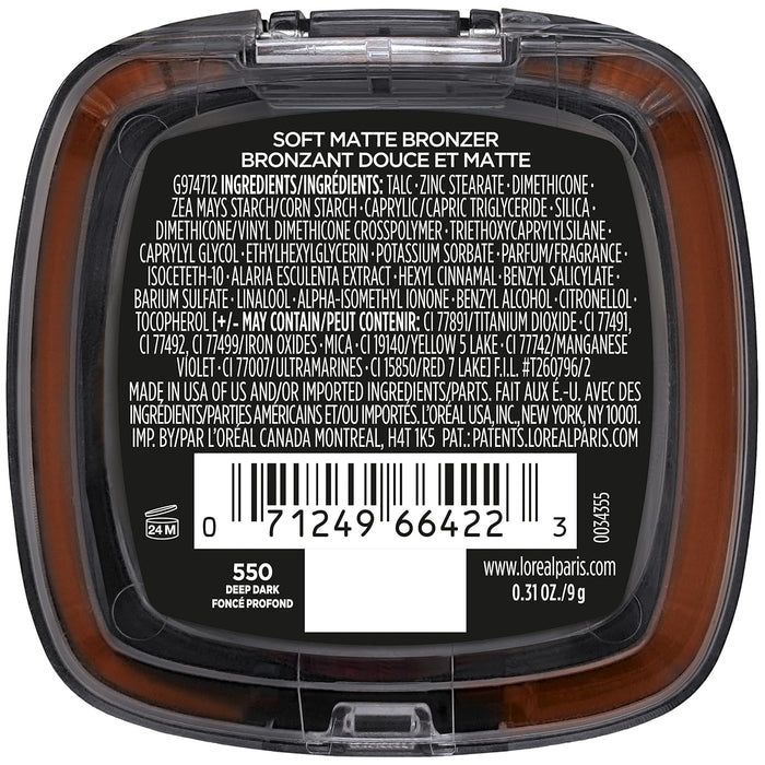 L'Oreal Paris Infallible Fresh Wear - Bronceador suave mate de larga duración