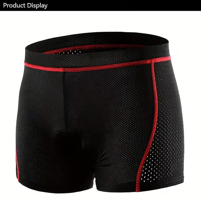Ropa Interior de Ciclismo para Hombres con Cojín de Silicona Absorbente de Impactos