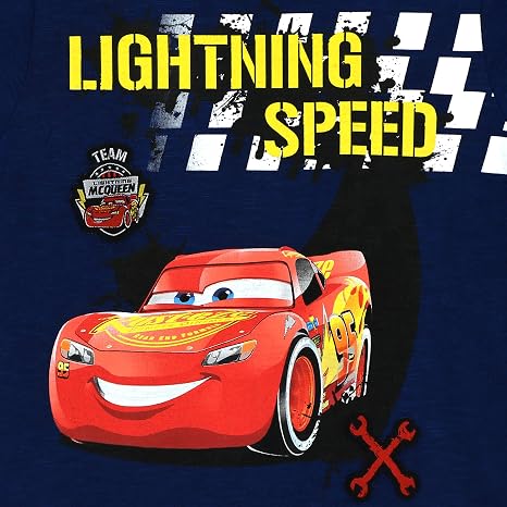Camiseta de manga corta de Rayo McQueen de Cars para bebé niño de Disney