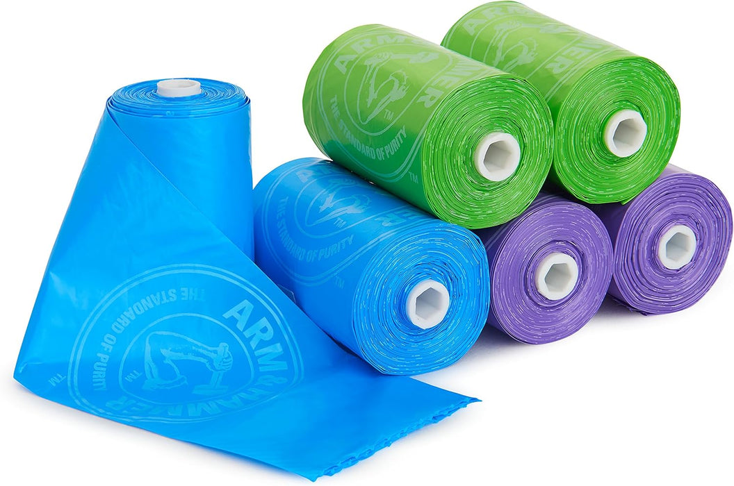 Munchkin Arm and Hammer Recambios para bolsas de pañales, paquete de 6, 72 bolsas perfumadas de lavanda