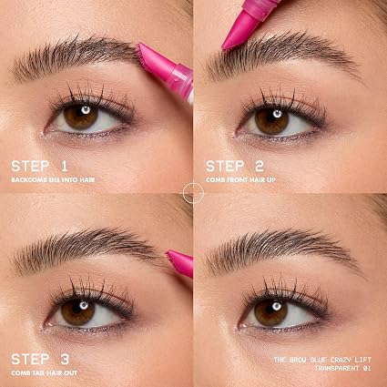 NYX PROFESSIONAL MAKEUP The Brow Glue Crazy Lift, gel laminador para cejas con fijación